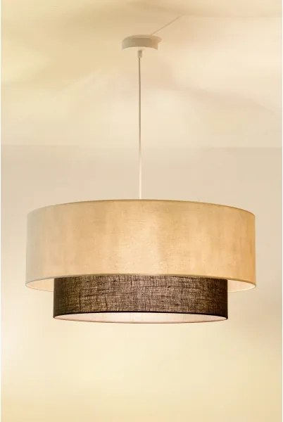 BRILAGI - LED luster na lane BOHO STYLE 3xE27/15W/230V pr. 60 cm krémová/hnedá