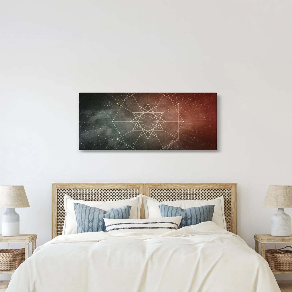 Obraz - Vesmírny dodecagram (120x50 cm)