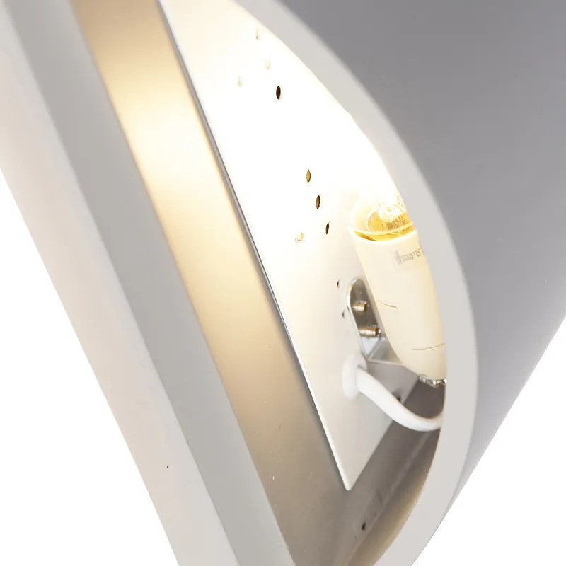 Priemyselná nástenná lampa sivá betón - Creil