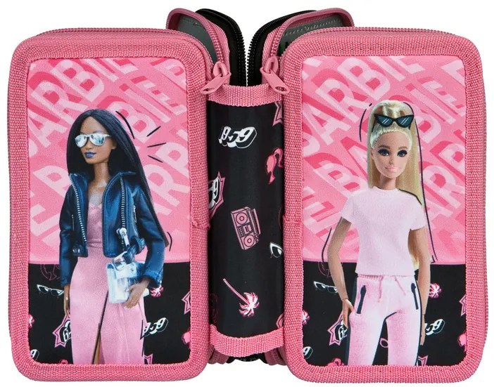 Barbie Trojposchodový peračník (čierna) (100380872)