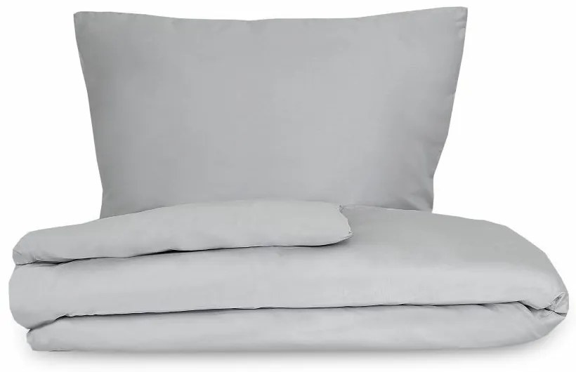 Kvalitex Saténové obliečky Luxury Collection svetlosivá, 140 x 200 cm, 70 x 90 cm