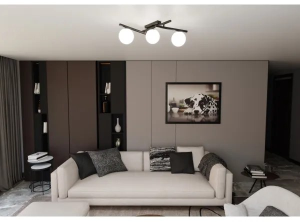 Stropné svietidlo SMART 3xE14/10W/230V čierna/biela