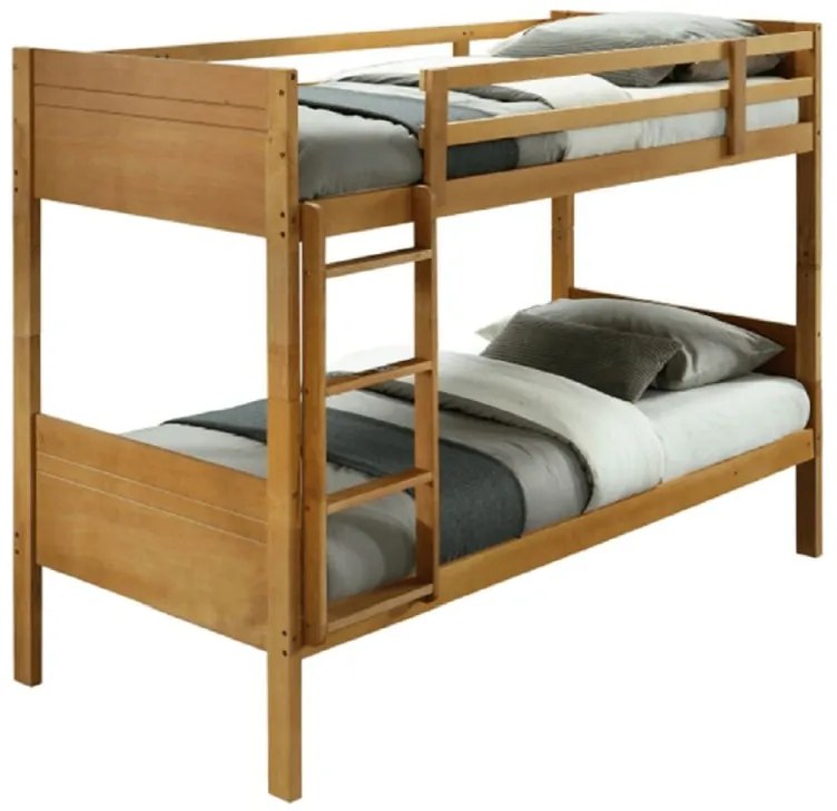 Kondela Poschodová posteľ, MAKIRA, masívne drevo, dub
