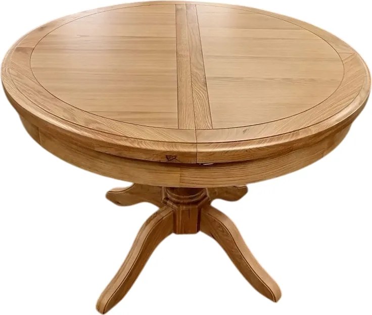 Jedálenský okrúhly rozkladací stôl pre 4 až 6 osôb, 110-145x110x78 cm