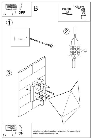 Nástenné svietidlo SOLIDO 2xG9/40W/230V čierna