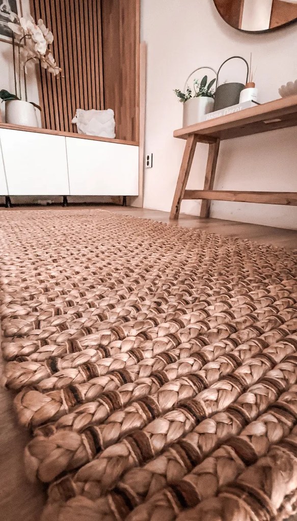 Flair Rugs, AKCIA: 60x150 cm Kusový koberec Chunky Jute Sol Natural, hnedá, chodba / predsieň