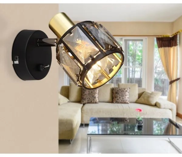 Globo 54357-1B - Nástenné bodové svietidlo INDIANA 1xE14/40W/230V