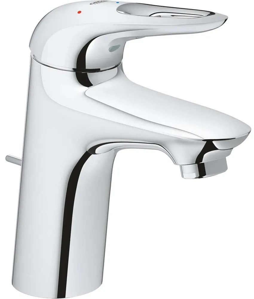 GROHE Eurostyle páková umývadlová batéria ES s odtokovou súpravou s tiahlom, výška výtoku 82 mm, chróm, 23374003