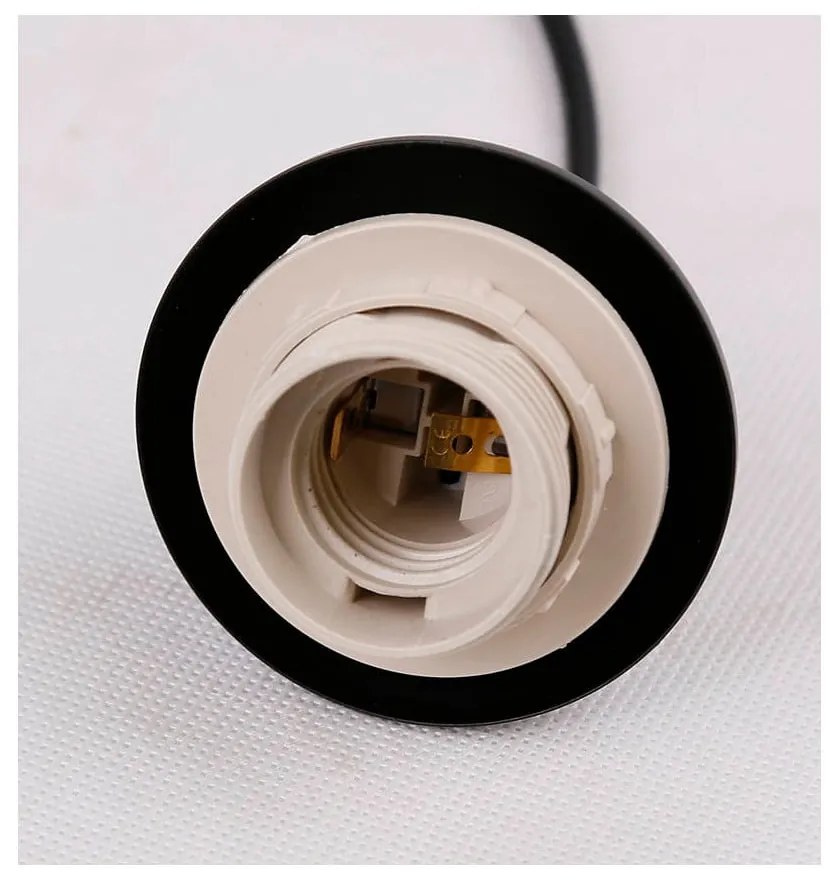 Čierne závesné svietidlo so skleneným tienidlom Aspa - Candellux Lighting