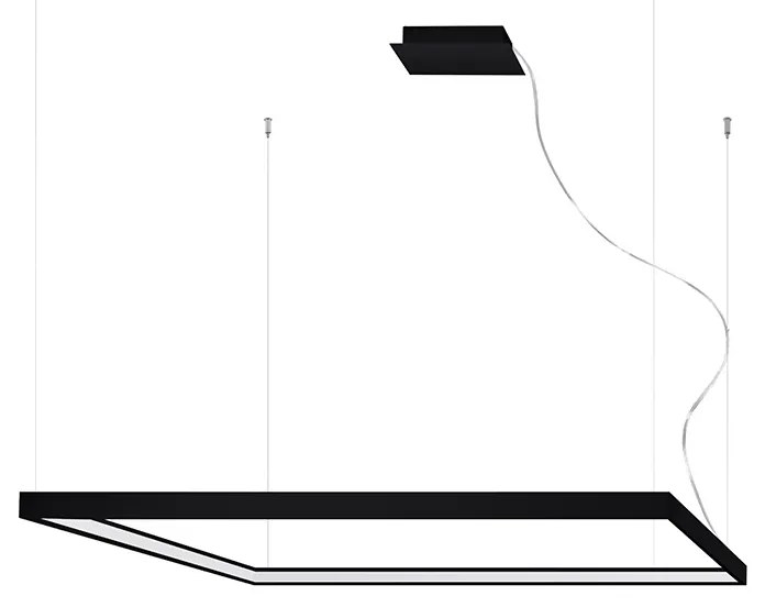 Závesné LED svietidlo Nelya l, 1x LED 70w, 3000k, b