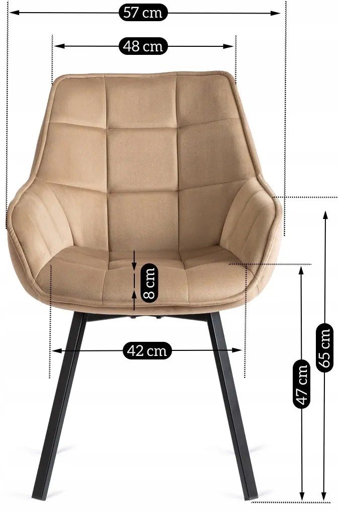 PROXIMA.store - Otočné jedálenské kreslo LUNA FARBA: oranžová