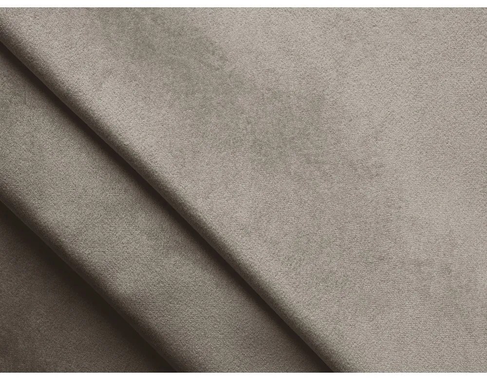 Béžová zamatová modulárna rohová pohovka (ľavý roh) Lokua – Makamii