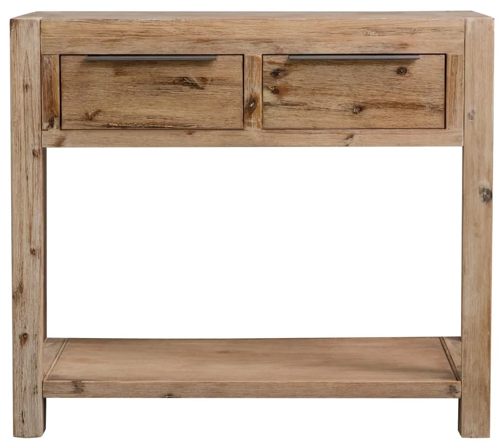vidaXL Konzolový stolík 82x33x73 cm, akáciový masív