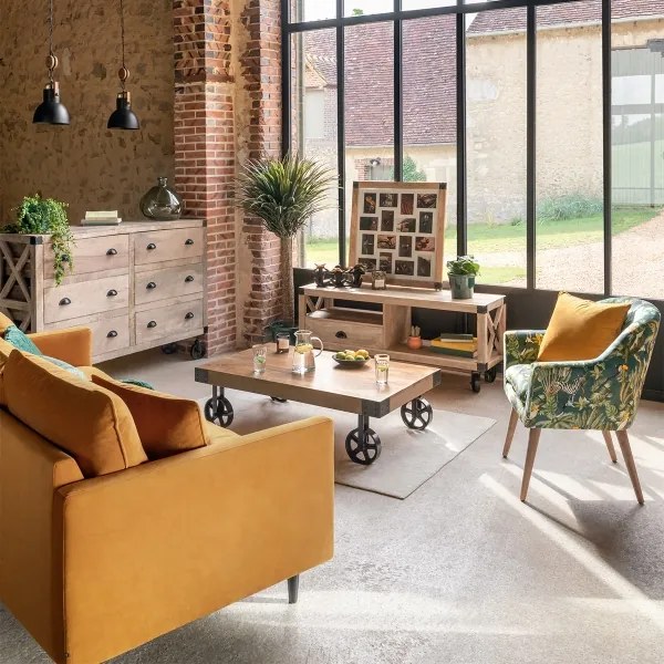 Atmosphera - Luster na lanku SILAS 1xE27/40W/230V borovica