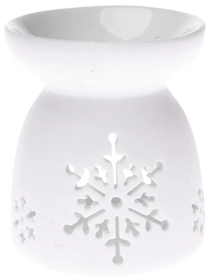 Biela porcelánová aromalampa Dakls, výška 9 cm