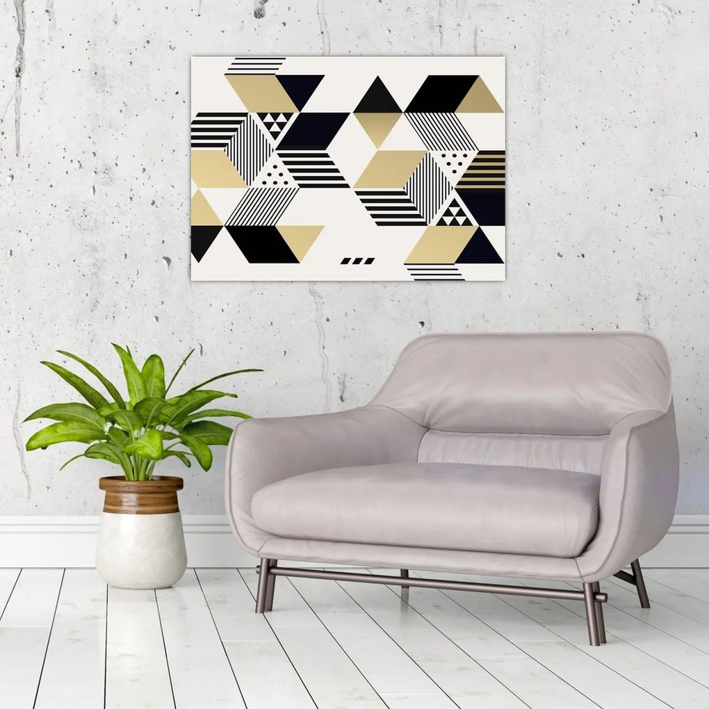 Obraz - Geometrické tvary N⁰1 (70x50 cm)