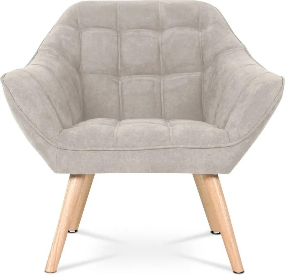 Relaxačné kreslo ASPO — masív, látka, sivohnedá