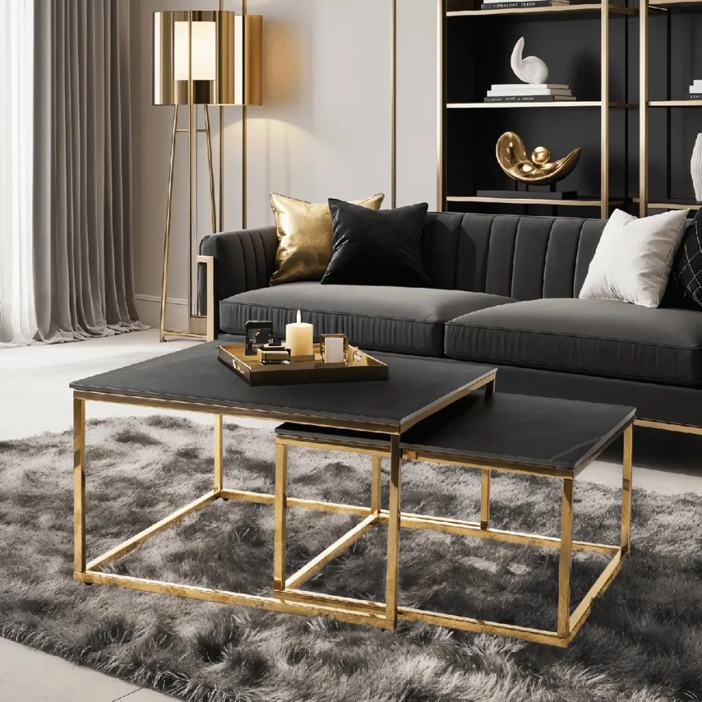 PROXIMA.store - Set konferenčných stolíkov TENOR FARBA: biela