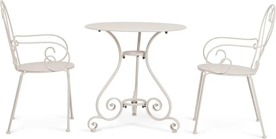 Oceľový okrúhly záhradný stolík ø 70 cm Etienne – Bizzotto