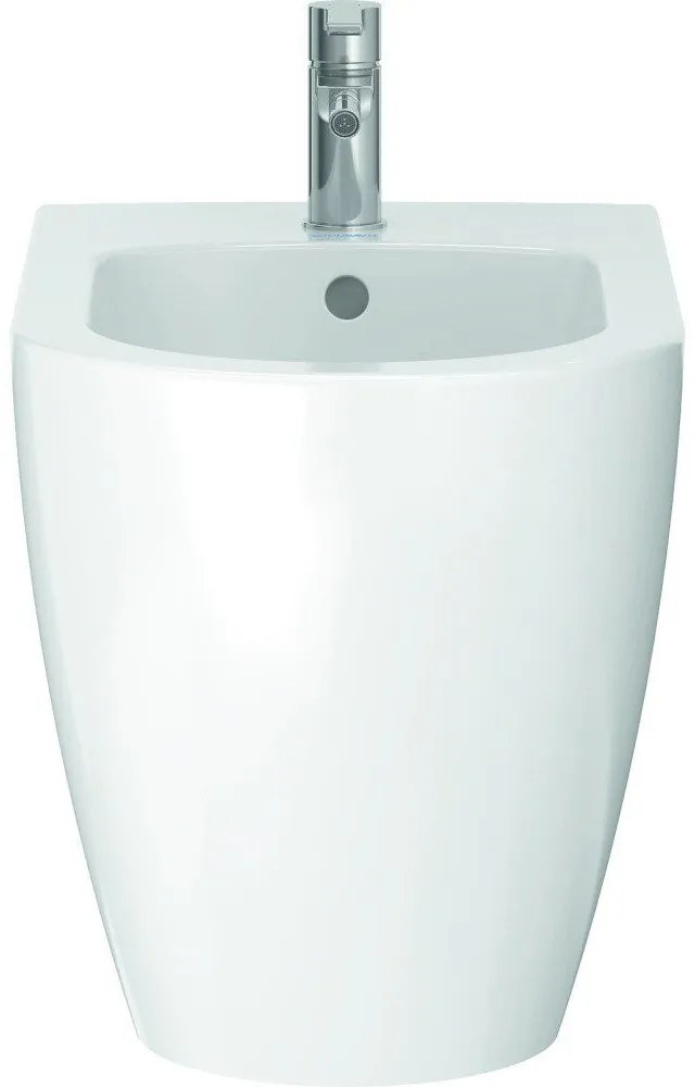 DURAVIT ME by Starck samostatne stojací bidet ku stene, s otvorom, s prepadom, 370 x 600 mm, biela matná, 2289103200