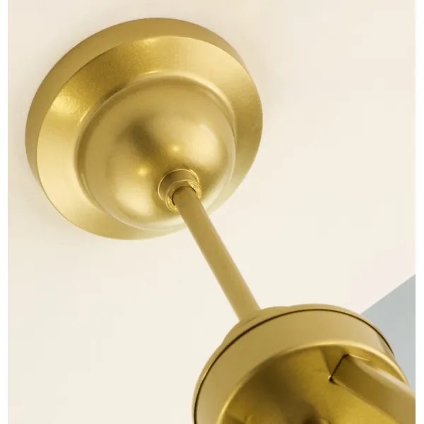 Jupiter 2110 - Luster na tyči KASZMIR 5xE27/15W/230V biela/zlatá/mramorový dekor