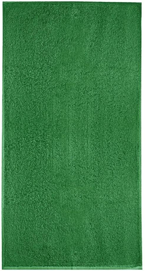 MALFINI Uterák bez bordúry Terry Towel - Stredne zelená | 50 x 100 cm