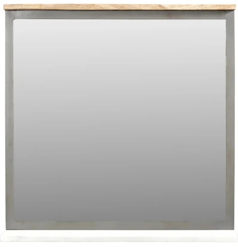 furniture-nabytek.cz - Masívne kúpeľňové zrkadlo Pinetown, lakované, viacfarebné – 71×13×67 cm