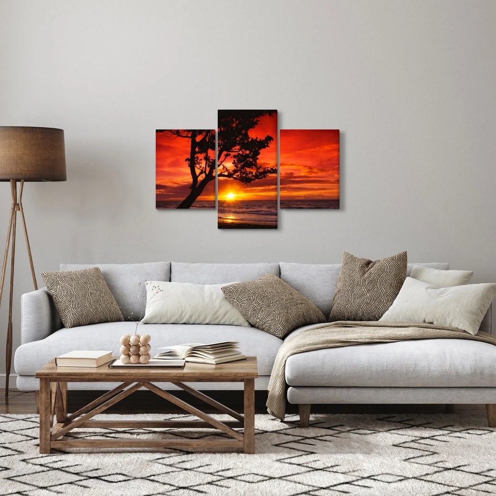 Obraz - Západ slnka (90x60 cm)