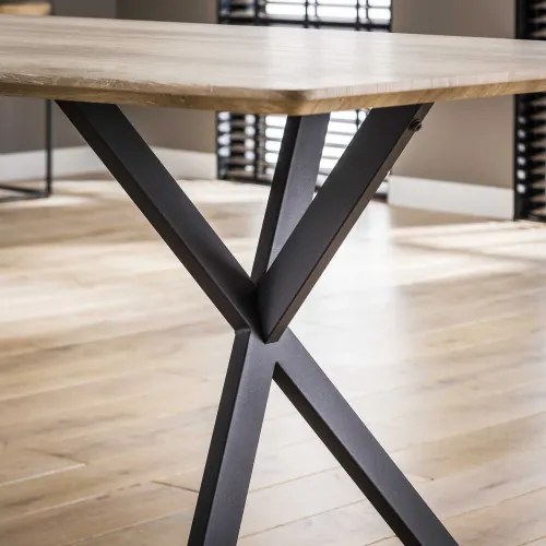 Jedálenský stôl 56-86 190x90cm Bielený dub  - Komfort-nábytok