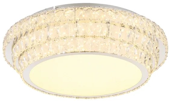 Globo 68157-58 - LED stmievateľné stropné svietidlo KLARA 58W/230V 2700-6000K pr. 60 cm biele + diaľkové ovládanie