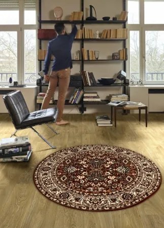 Koberce Breno Kusový koberec PRACTICA kruh 59/DMD, hnedá, viacfarebná,160 x 160 cm