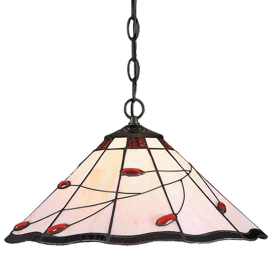 Tiffany luster do spálne Prezent 172 vzor 3