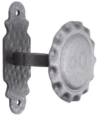 Ozdobná kovaná kľučka - guľa 63.015 pre dvere, bránku a bránu