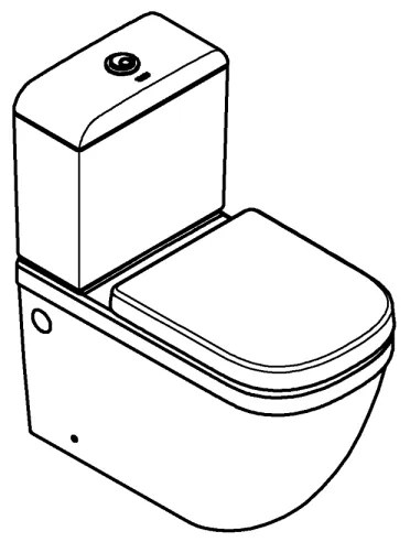 GROHE 39462000 - WC súprava EURO CERAMIC 67,5 x 37,4 x 77,4 cm keramika/biela
