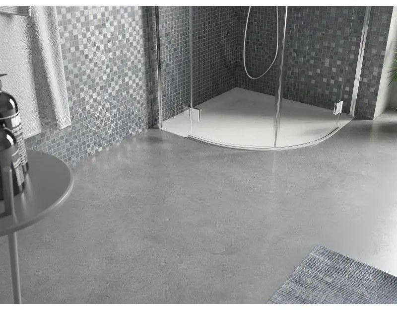 Mexen Bert, SMC štvrťkruhová sprchová vanička 90 x 90 cm, biela, 4KR109090