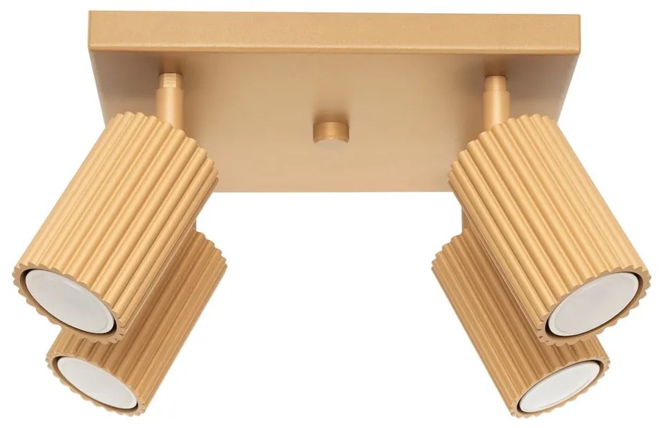 Bodové svietidlo v zlatej farbe 25x25 cm Gleam – Sollux