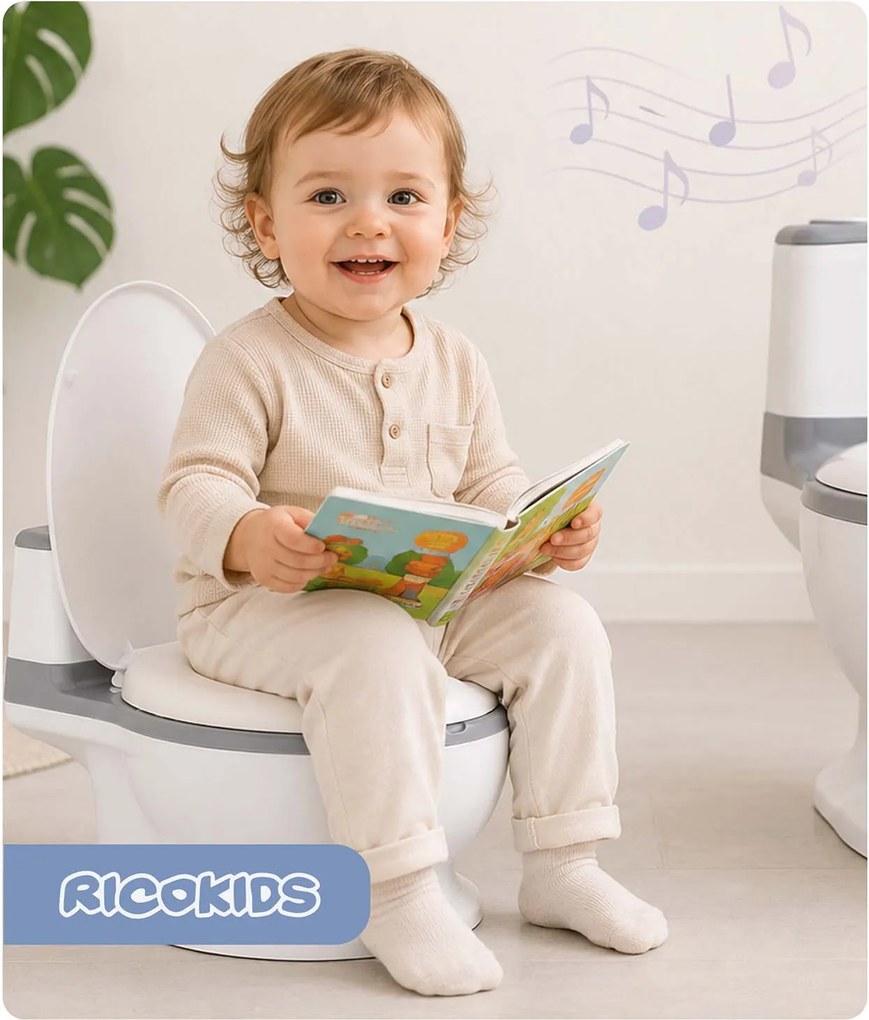 Ricokids Hudobný interaktívny nočník – cestovná toaleta pre deti RK-290