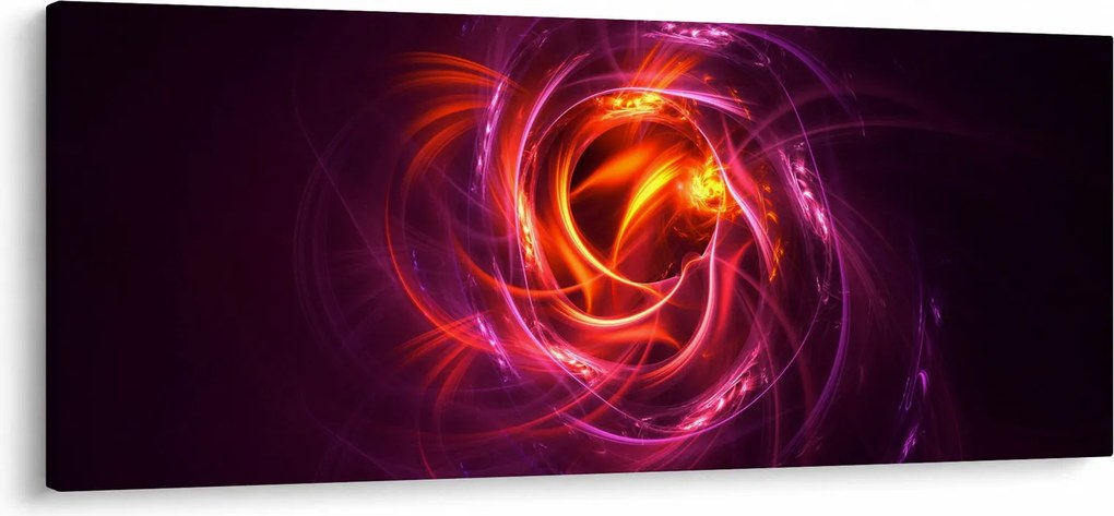 Obraz svietiacej modernej abstrakcie (120x50 cm)
