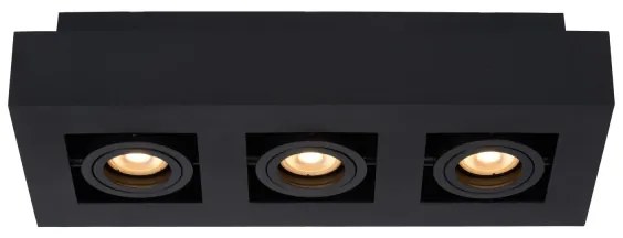 Lucide 09119/16/30 - LED Bodové svietidlo XIRAX 3xGU10/5W/230V čierna