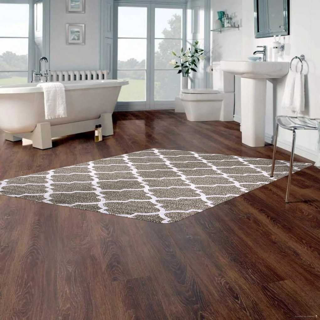 Berfin Dywany, Kusový koberec Lagos 1052 Beige (Brown, Bronz), 80x150, hnedá, chodba / predsieň