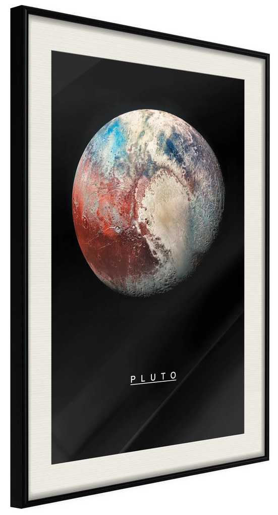 Artgeist Plagát - Pluto [Poster] Veľkosť: 30x45, Verzia: Čierny rám s passe-partout