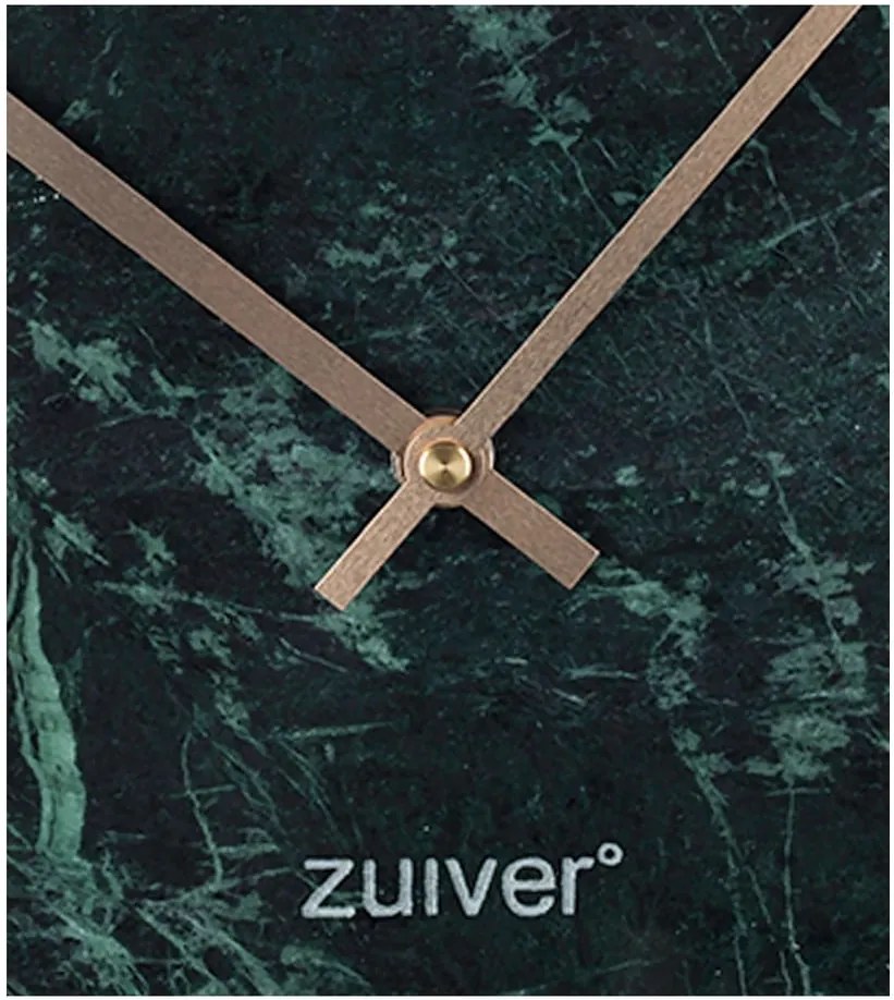 Zelené nástenné mramorové hodiny Zuiver Marble Time