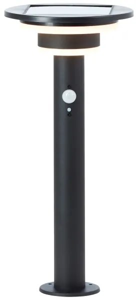 Brilliant - LED Solárna lampa so senzorom GARVINA LED/3W/3,7V 45 cm IP44 čierna