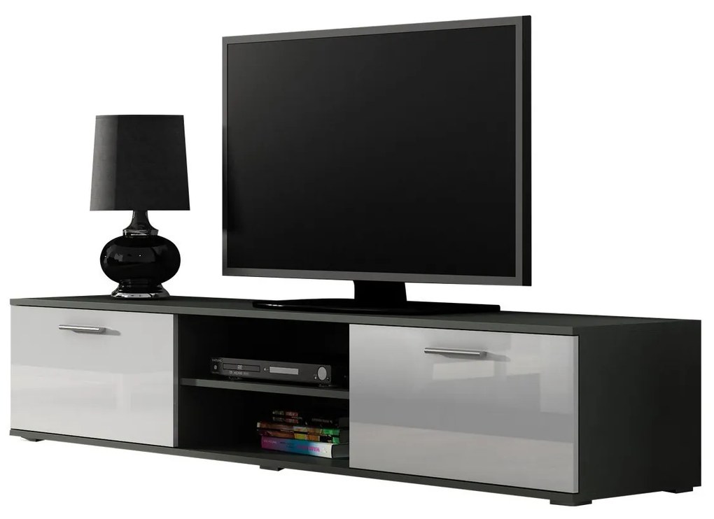 TV stolík 180 Boho B3, Farby: dub lefkas / dub lefkas + čierna
