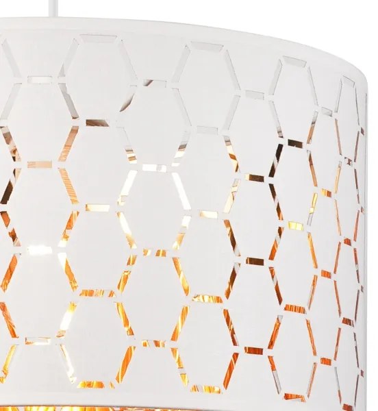 Luster na lanku ULLE 1xE27/15W/230V biela