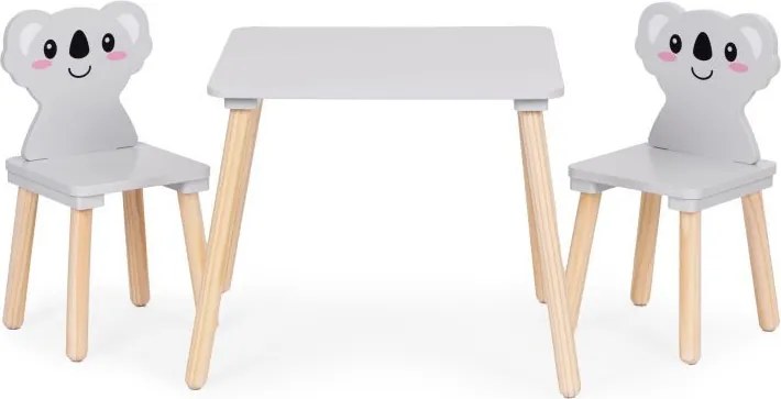 Stôl stôl +2 stoličky detský nábytok set koala