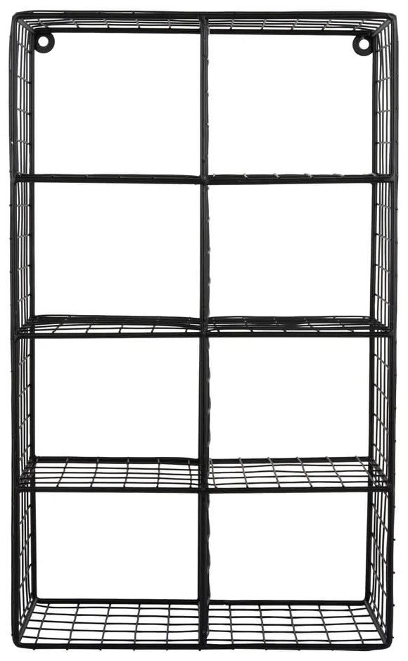 Čierna poschodová oceľová polica 30 cm Reja – PT LIVING