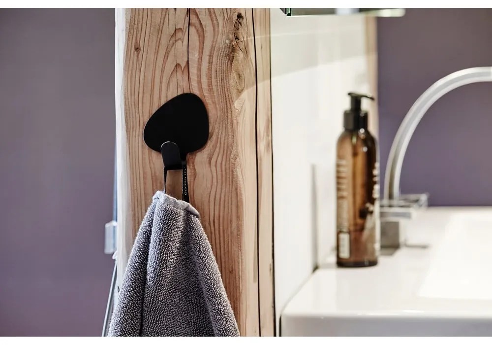 Čierne oceľové háčiky v súprave 2 ks Curve M Nupo – LIND DNA