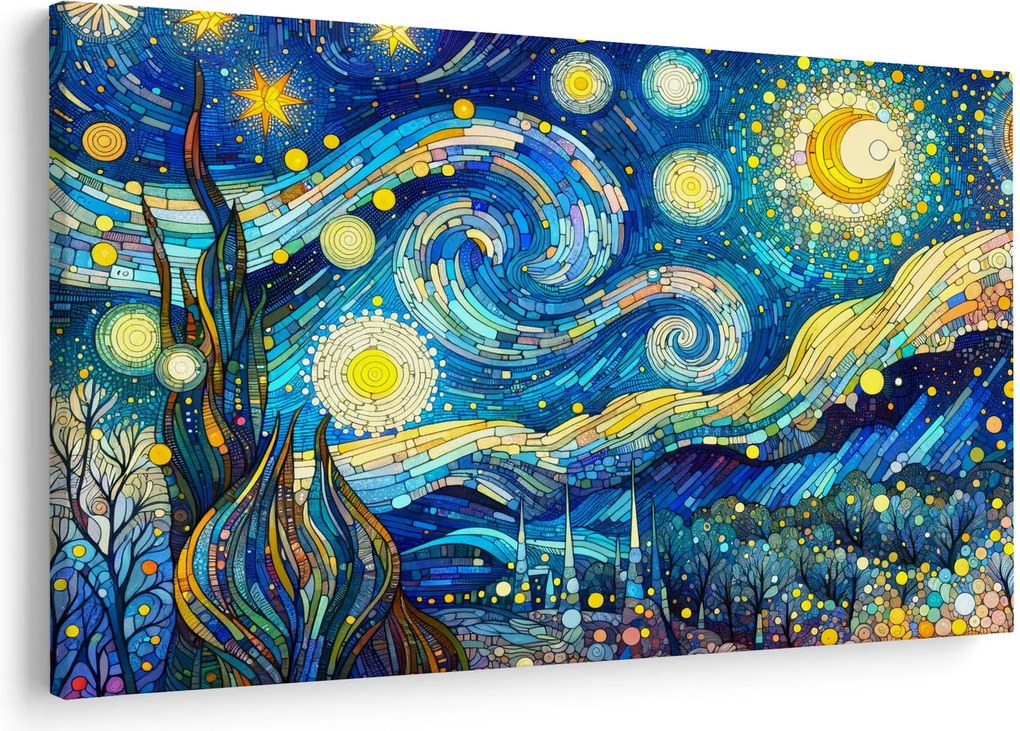Obraz – Mozaika hviezdnej noci (90x60 cm)