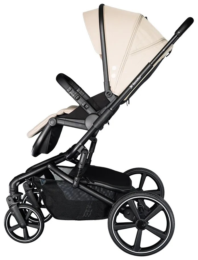 Kombinovaný detský kočík s veľkými kolesami 2v1 X-lander Cruiser 2.0 Cool Beige 2025